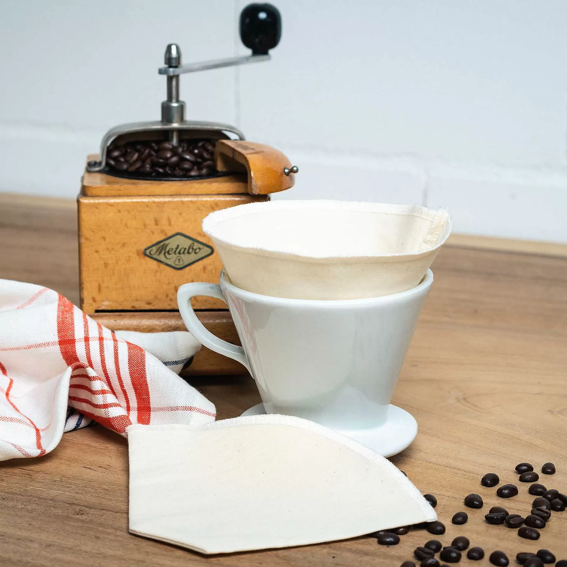 LIVING CRAFTS Hamburg | Koffiefilter, Set Van 2 Natuurlijk Fashion